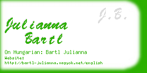 julianna bartl business card